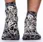 Preview: Wigglesteps Herren - Quarter - Style: 02957 - Black+White