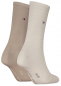 Preview: 2 Paar Tommy Hilfiger Damen - Business Baumwollsocken - STRIPE Farbset: Beige/Sand