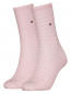 Preview: 2 Paar Tommy Hilfiger Damen - Business Baumwollsocken - STRIPE Farbset: Light Pink