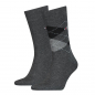 Preview: 2 Paar Tommy Hilfiger Herren - Business Baumwollsocken - ARGYLE Farbset: Anthrazit