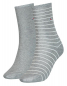 Preview: 2 Paar Tommy Hilfiger Damen - Business Baumwollsocken - STRIPE Farbset: Graumelange