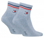 Preview: 2 Paar Tommy Hilfiger Frotteesohle Sport - Quarter - Jeans - Größe 43/46