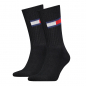 Preview: 2 Paar Tommy Hilfiger Unisex - Frotteefuß Sportsocken - Flag Schwarz