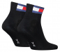 Preview: 2 Paar Tommy Hilfiger Jeans - Unisex Flag Quarter - Schwarz