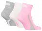 Preview: 3 Paar Puma Retro Lifestyle Quarter - FX Set: Rosa/Weiß/Grau