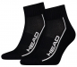 Preview: 2 Paar HEAD All Sports - Frotteesohle Quarter - Schwarz