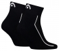 Preview: 2 Paar HEAD All Sports - Frotteesohle Quarter - Schwarz