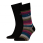 Preview: 2 Paar Hilfiger Business Herrensocken - Fishbone FX Black - Größe 39/42