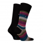 Preview: 2 Paar Hilfiger Business Herrensocken - Fishbone FX Black - Größe 39/42