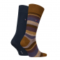 Preview: 2 Paar Tommy Hilfiger Herrensocken - Fishbone FX Ocker - Größe 39/42