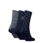 Preview: 3 Paar Tommy Hilfiger Damen - Business Baumwollsocken - Geschenkbox: Navy/Blue