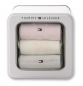 Preview: 3 Paar Tommy Hilfiger Damen - Business Baumwollsocken - Geschenkbox: White/Rose