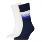 Preview: 2 Paar Tommy Hilfiger Herren - Baumwoll Rippsocken - FX Farbset: Navy