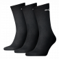 Preview: 3 Paar Puma Tennissocken - Klassik Crew Form (Normallang) - Farbset: Uni Schwarz