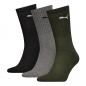 Preview: 3 Paar Puma Sportsocken Normallang Farbset - Olivmix - Größe 35/38