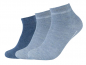 Preview: 3 Paar Camano Baumwoll Quarter - druckfreie Kurzsocken - Deminmix