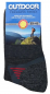 Preview: Merino Outdoor - Funktionssocken mit 1/1 Rippe Softbund - Anthrazit