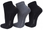 Preview: 3 Paar Camano Quarter Kurzsocken ohne Gummi - Jeansmix - Größe 47/49