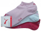 Preview: 3 Paar Puma Basic Unisex Sneaker Füßlinge - Farbset: Mix mit Pink