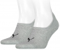 Preview: 2 Paar Puma - HIGH CUT - Footie's mit Slip Stop (Fersen ABS) - Grau