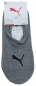 Preview: 2 Paar HIGH CUT Footies mit Slip Stop (Fersen ABS) - Grau - Größe 39/42