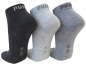 Preview: 3 Paar Puma Baumwoll Klassik Quarter - Farbset: Mix Grautöne