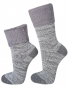 Preview: Damen - Umschlagrand Kuschelsocken - Grau