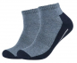 Preview: 2 Paar Camano Sport Quarter - Frotteesohle Kurzsocken - Jeansmelange