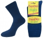 Preview: 3 Paar Bambus Wellness Strümpfe ohne Gummi - Blau - Größe 35/38