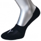 Preview: 2 Paar MID CUT Footies mit Slip Stop (Fersen ABS) - Schwarz - Größe 43/46