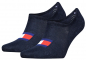 Preview: 2 Paar Tommy Hilfiger Slip Stop HIGH CUT Footies - Dark Navy - Größe 43/46