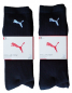 Preview: 3 Paar Puma Tennissocken - Klassik Crew Form (Normallang) - Farbset: Uni Schwarz