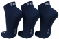 Preview: 3 Paar Puma Baumwoll Klassik Quarter - Farbset: Uni Navyblau