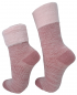 Preview: Damen - Umschlagrand Kuschelsocken - Rose