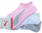 Preview: 3 Paar Puma Lifestyle Retro Look Sneaker - Mix: Rosa/Weiss/Grau