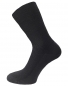 Preview: 100% Schurwolle 1/1 Rippe Business Schweißsocken - Schwarz - Größe 45/47