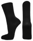 Preview: 100% Schurwolle 1/1 Rippe Business Schweißsocken - Schwarz - Größe 45/47