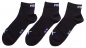 Preview: 3 Paar Puma Baumwoll Klassik Quarter - Farbset: Uni Schwarz