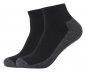 Preview: 2 Paar Camano Sport Quarter - Frotteesohle Kurzsocken - Schwarz