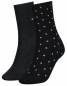 Preview: 2 Paar Tommy Hilfiger Damen - Business Baumwollsocken - DOT Farbset: Schwarz