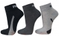 Preview: 3 Paar Puma Quarter - Lifestyle Farbset - Schwarz - Größe 39/42