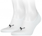 Preview: 2 Paar Puma - HIGH CUT - Footie's mit Slip Stop (Fersen ABS) - Weiß