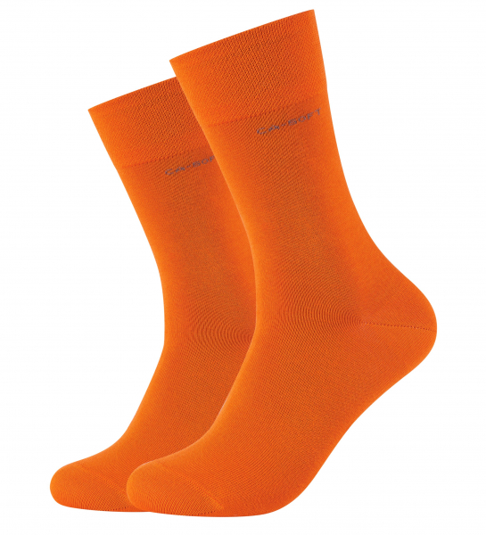 2 Paar CA - SOFTBUND Socken ohne Gummidruck - Orange - Größe 43/46