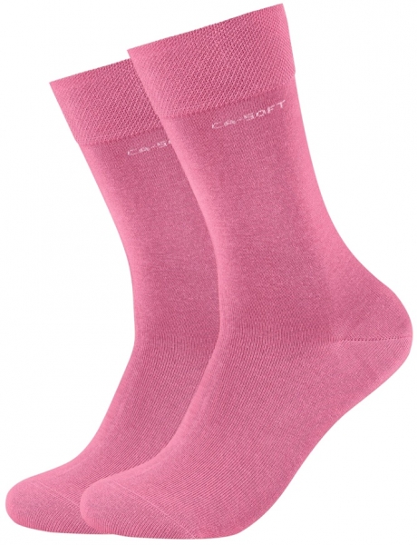 2 Paar CA - SOFTBUND Socken ohne Gummidruck - Azalea Pink - Größe 35/38