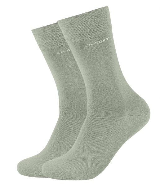 2 Paar CA - SOFTBUND Socken ohne Gummidruck - Desert Sage - Größe 39/42