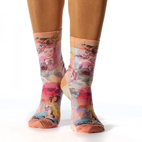 Wigglesteps Damen - Socken - Style: 00312 - Retro Women