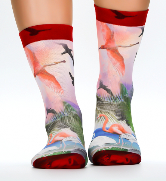 Wigglesteps Damen - Socken - Style: 00324 - Flamingo