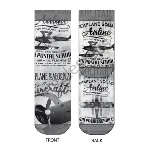 Preview: Wigglesteps Herren - Socken - Style: 00505 - Vintage Airmail