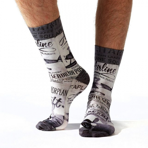 Wigglesteps Herren - Socken - Style: 00505 - Vintage Airmail