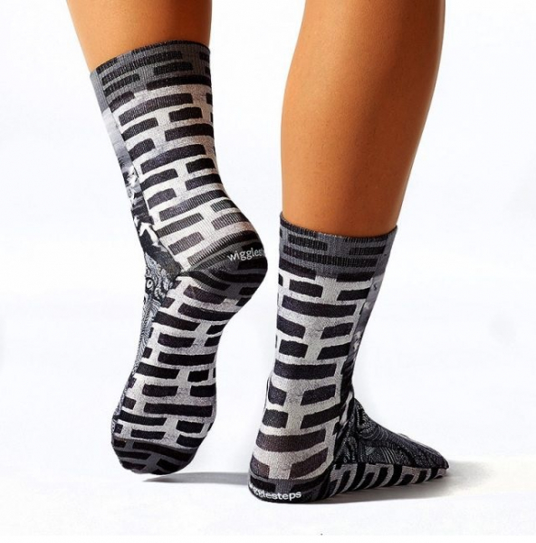 Preview: Wigglesteps Damen - Socken - Style: 00567 - Doppelmotiv No Fear